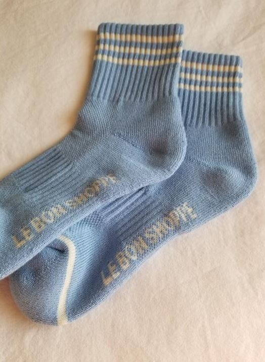 Girlfriend Socks Parisian Blue