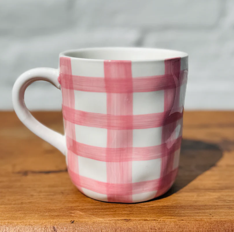 Mug Pink Gingham