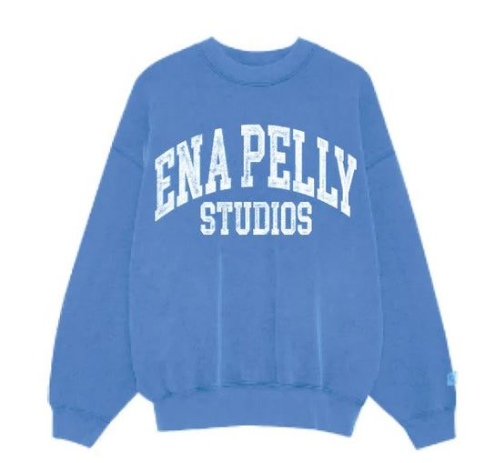 Vintage Sports Sweatshirt Cornflower Blue