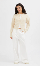 Load image into Gallery viewer, Fluffy Knit Cardigan Oatmeal
