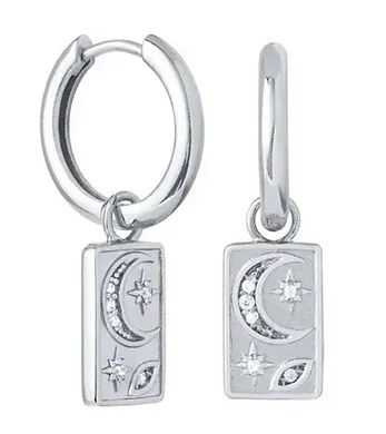 Luna Earrings Silver