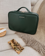Load image into Gallery viewer, Georgie Cosmetic Case Forest Green
