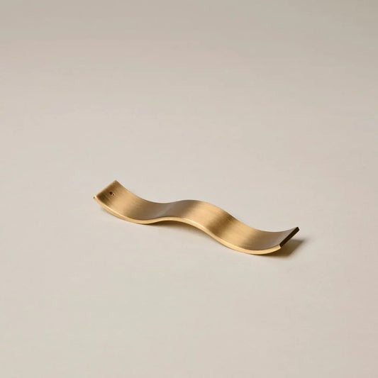 GENTLE HABITS - Brass Wave Incense Holder