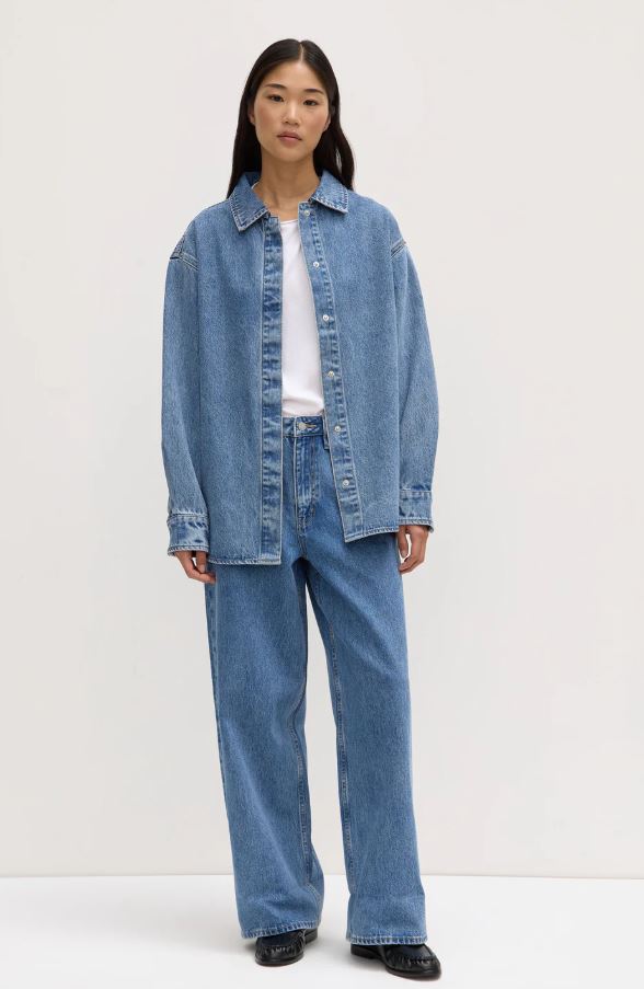 Raylee Denim Overshirt Indigo Fade