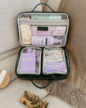 Load image into Gallery viewer, Georgie Cosmetic Case Forest Green
