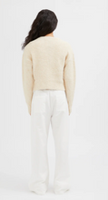 Load image into Gallery viewer, Fluffy Knit Cardigan Oatmeal

