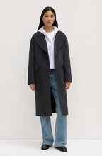 Load image into Gallery viewer, Sadie Single Breasted Wool Coat Charcoal Marle

