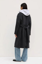 Load image into Gallery viewer, Sadie Single Breasted Wool Coat Charcoal Marle
