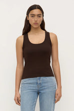 Load image into Gallery viewer, Robyn Scoop Neck Rib Tank Ganache
