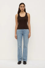 Load image into Gallery viewer, Robyn Scoop Neck Rib Tank Ganache
