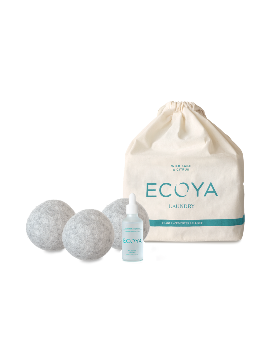 ECOYA - Laundry Dryer Ball Set, Wild Sage & Citrus