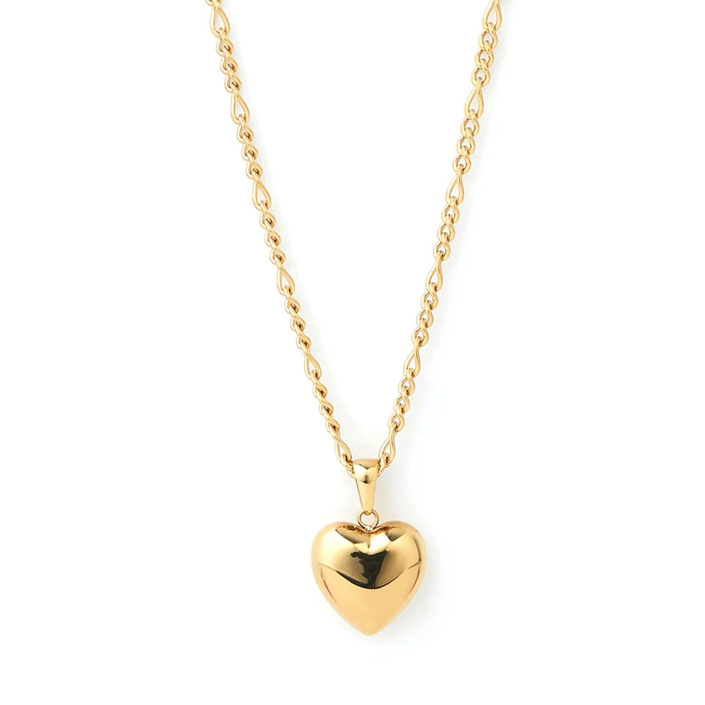 Rose heart necklace gold