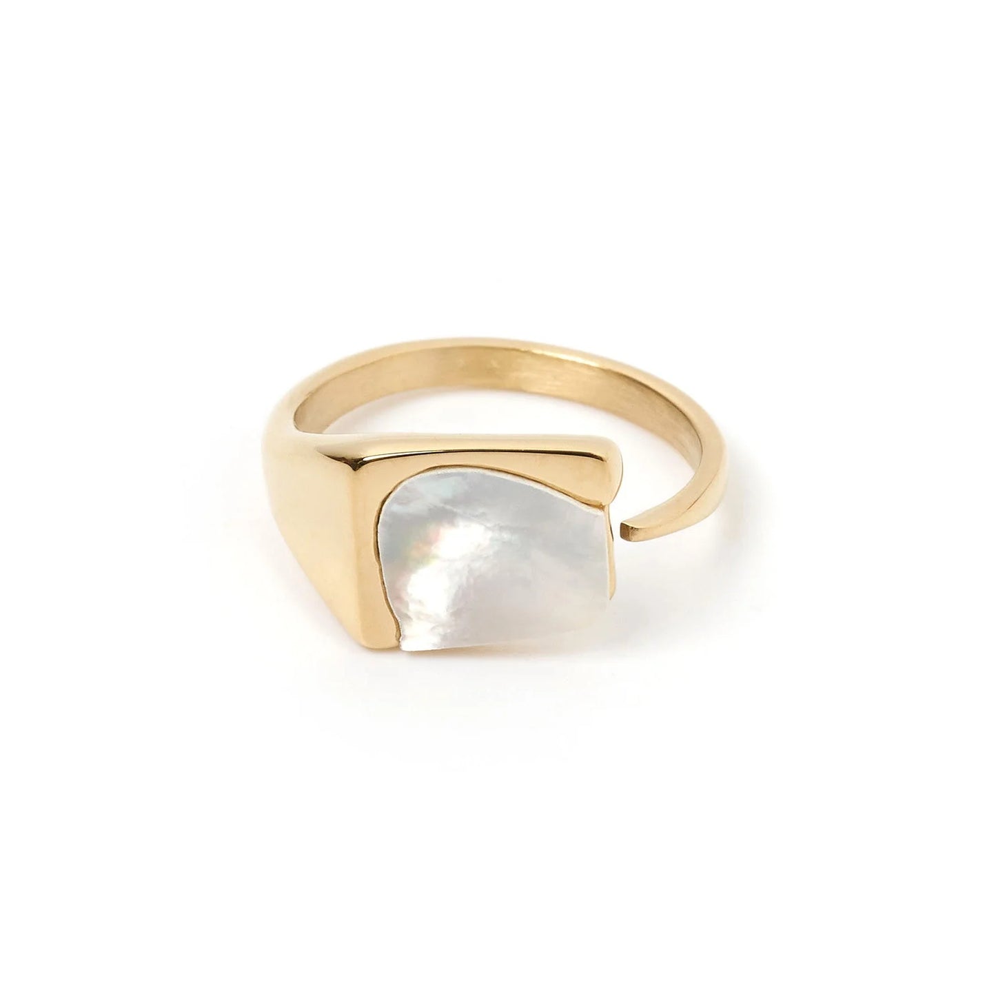 Cleo Gold and Mother of Pearl ring