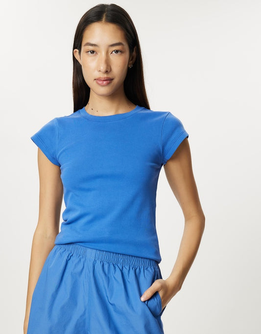 ASSEMBLY LABEL - Josie Short Sleeve Tee, Lapis