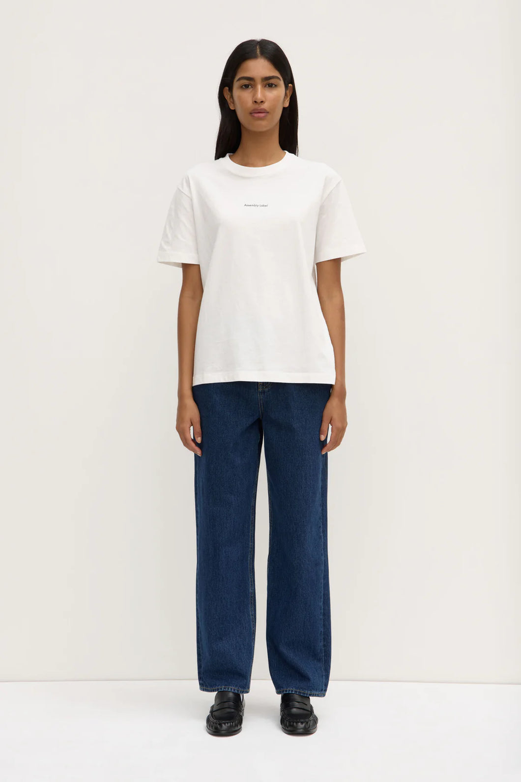 Womens Atelier Logo Tee Antique White