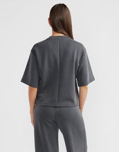 Load image into Gallery viewer, Alessa Relaxed Soft Jersey Tee Charcoal
