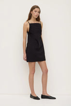 Load image into Gallery viewer, Annie Poplin Mini Dress Black

