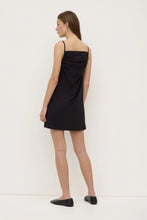Load image into Gallery viewer, Annie Poplin Mini Dress Black
