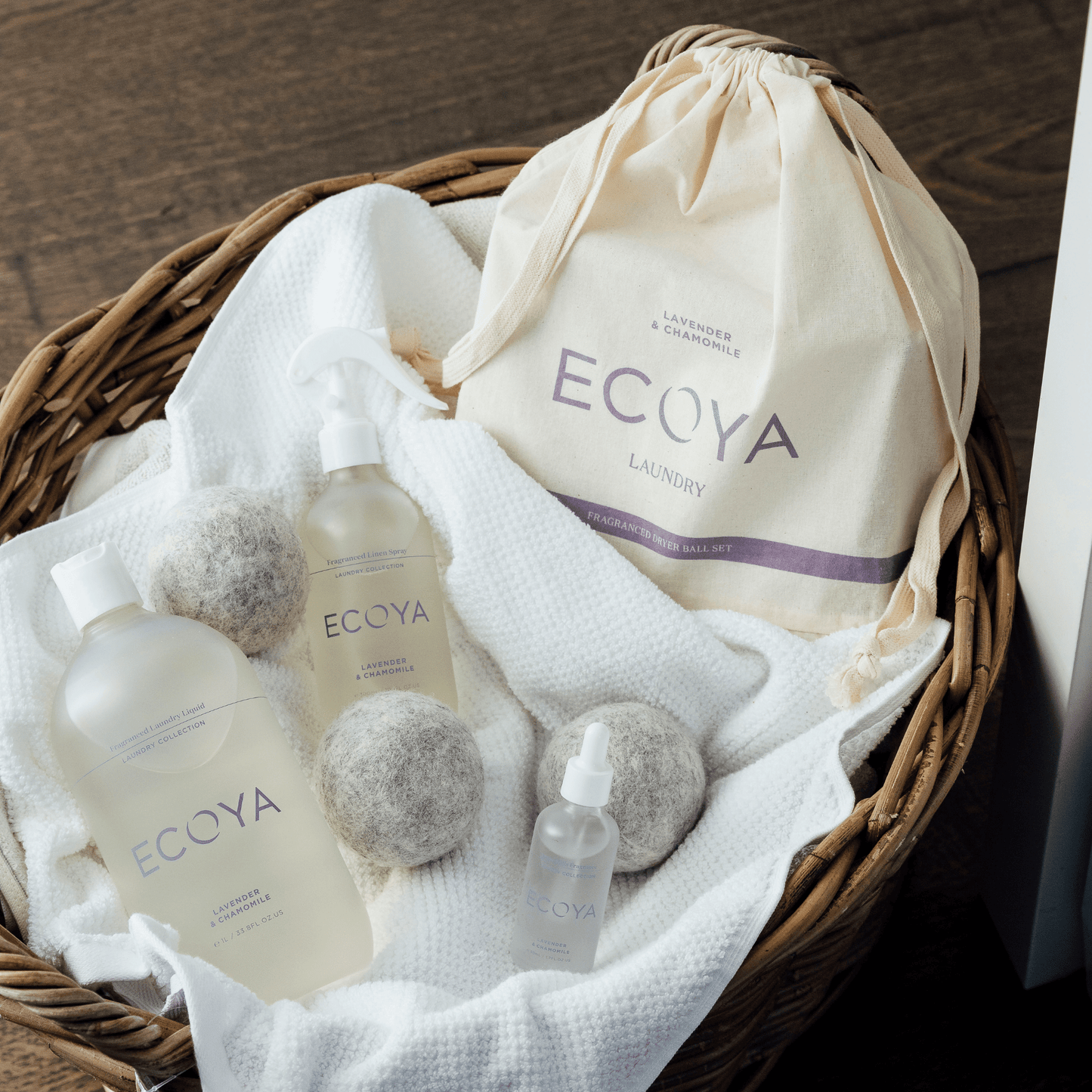 ECOYA - Laundry Dryer Ball Set, Lavender & Chamomile